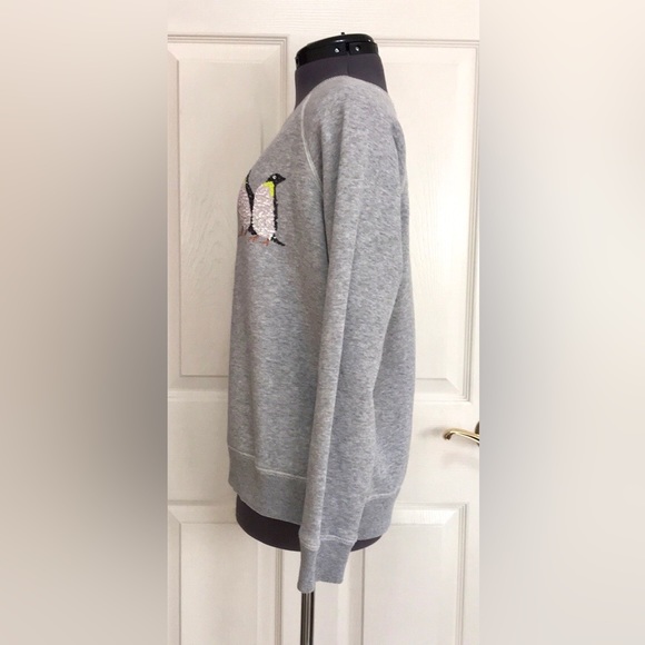 American Eagle Cozy Sequined Penguin Sweatshirt - Picture 8 of 16